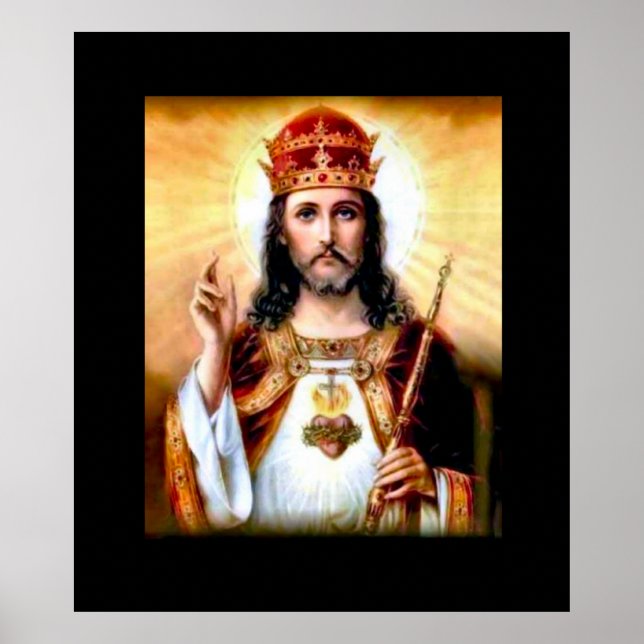 Jesus King Art Nouveau Print Poster (Vorne)