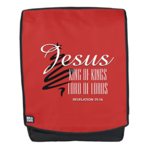 JESUS KING OF KINGS - Christliche Weihnachtsschrif Rucksack