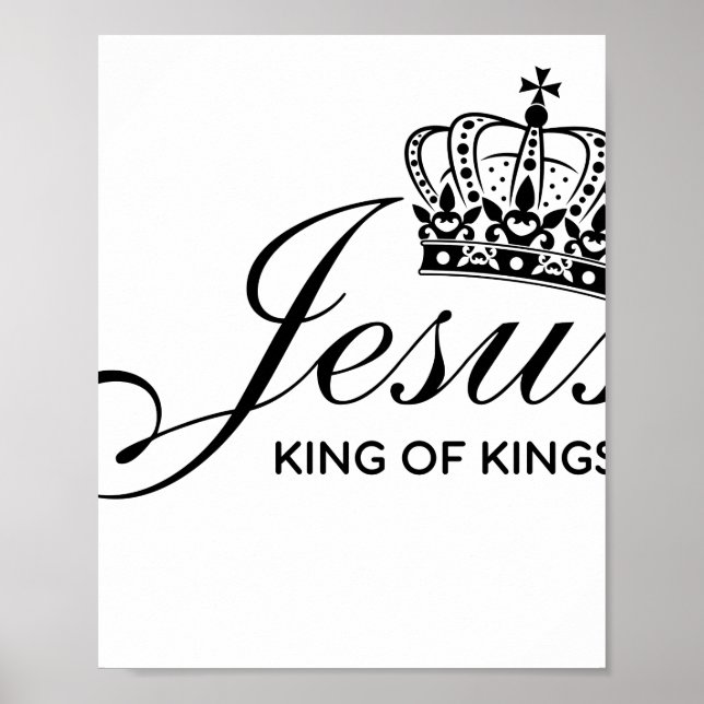Jesus KING OF KINGS Poster (Vorne)