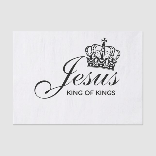 Jesus KING OF KINGS Seidenpapier (Vorderseite)