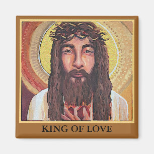 Jesus King of Liebe Magnet
