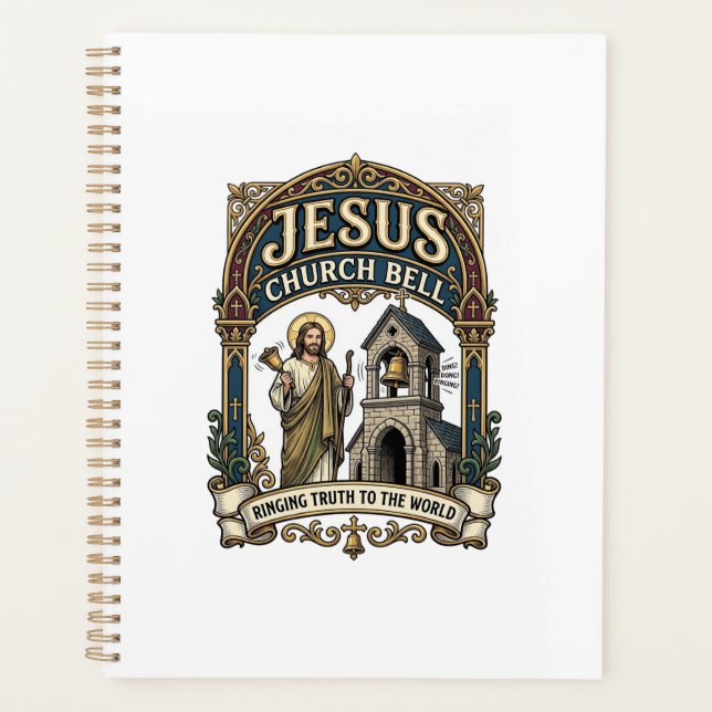 Jesus-Kirche Glocke Jesus-Kirche Glocke Christlich Planer (Vorderseite)