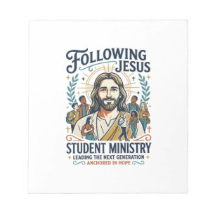 Jesus Kirche Merch Jugendcamp-Shirt Glaube Ba Notizblock