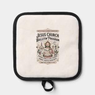 Jesus-Kirche Mitteilungsblatt Programm Jesus-Kirch Topflappen
