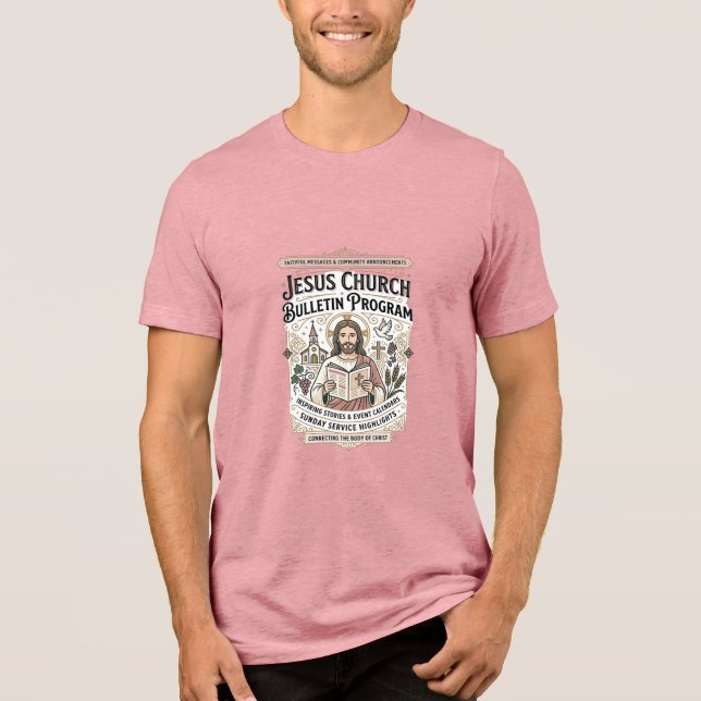 Jesus-Kirchen-Bulletin-Programm Jesus-Kirchen-Bull Tri-Blend Shirt (Vorderseite)