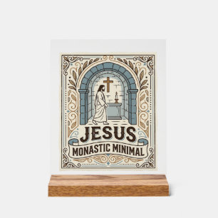 Jesus Kloster Minimal Jesus Kloster Minimal Chri Acrylschild