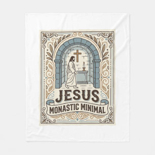 Jesus Kloster Minimal Jesus Kloster Minimal Chri Fleecedecke