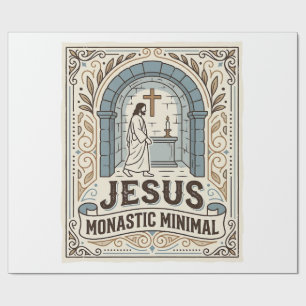 Jesus Kloster Minimal Jesus Kloster Minimal Chri Geschenkpapier