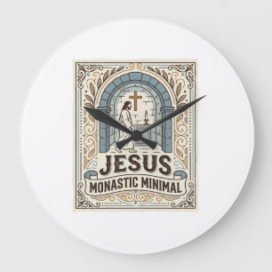 Jesus Kloster Minimal Jesus Kloster Minimal Chri Große Wanduhr