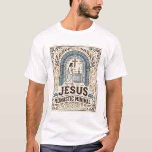 Jesus Kloster Minimal Jesus Kloster Minimal Chri T-Shirt