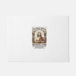Jesus-Kochbuch Rezeptkarte Ästhetisches Vintage-Sh Fußmatte
