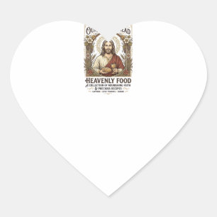 Jesus-Kochbuch Rezeptkarte Ästhetisches Vintage-Sh Herz-Aufkleber
