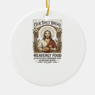 Jesus-Kochbuch Rezeptkarte Ästhetisches Vintage-Sh Keramik Ornament