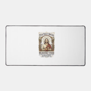 Jesus-Kochbuch Rezeptkarte Ästhetisches Vintage-Sh Schreibtischunterlage