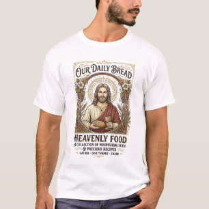 Jesus-Kochbuch-Rezeptkarte Ästhetisches Vintage-Sh T-Shirt