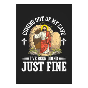 Jesus kommt aus meiner Höhle Fotodruck