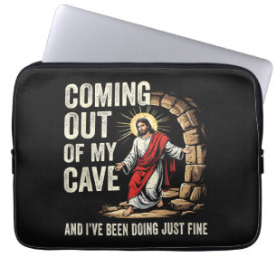 Jesus kommt aus meiner Höhle Laptopschutzhülle