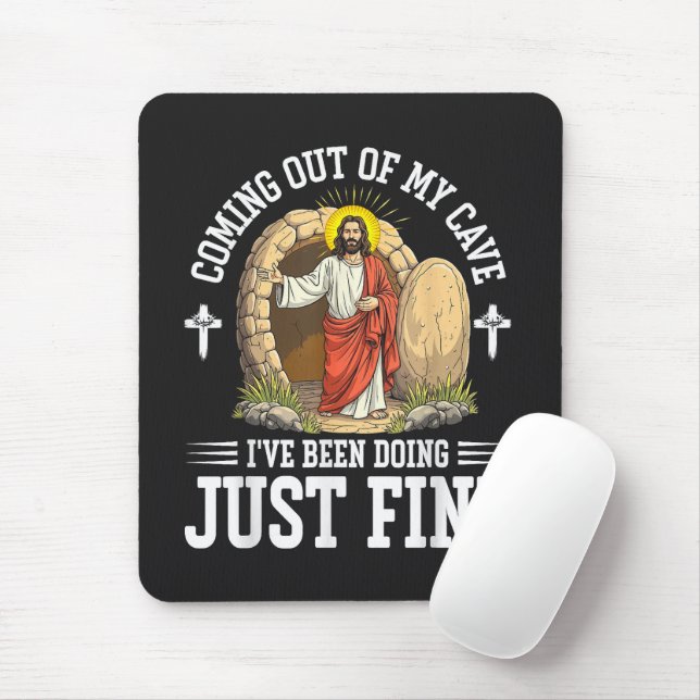Jesus kommt aus meiner Höhle Mousepad (Mit Mouse)