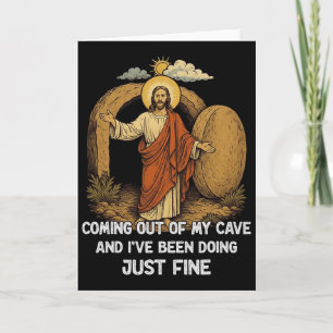Jesus kommt aus meiner Höhle und ich habe mich ger Karte
