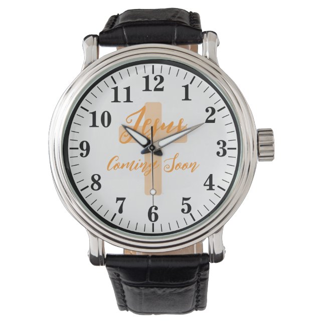 JESUS KOMMT BALD ARMBANDUHR (Vorderseite)