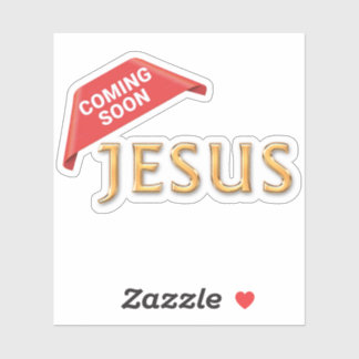 Jesus kommt bald aufkleber