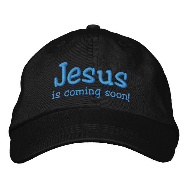 Jesus kommt bald! bestickte baseballkappe (Vorderseite)
