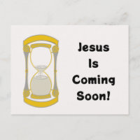 Jesus kommt bald Gold Hourglass