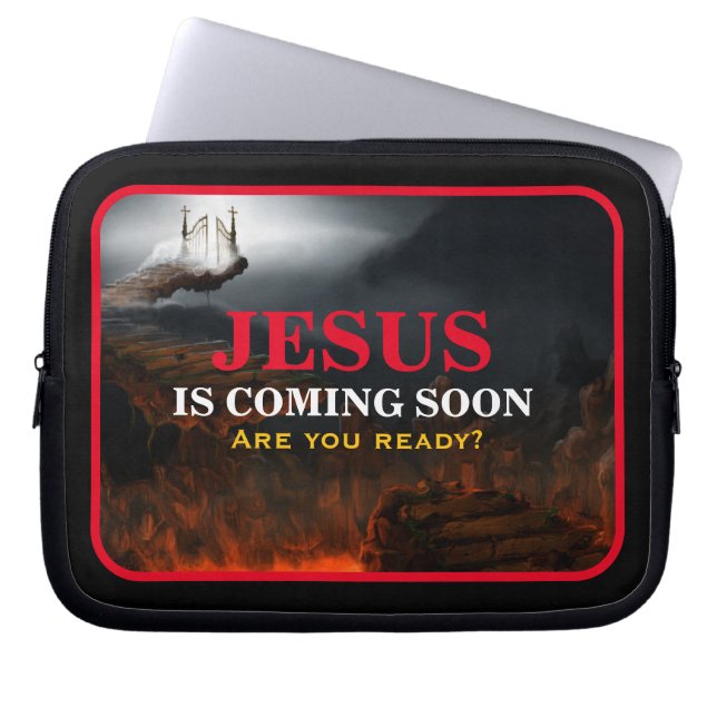 JESUS KOMMT BALD LAPTOPSCHUTZHÜLLE (Vorderseite)