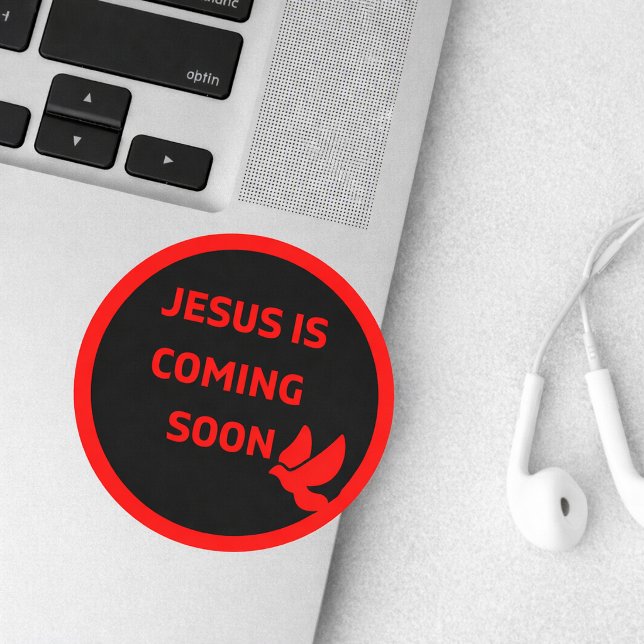 Jesus kommt bald _red taube Sticker (Von Creator hochgeladen)
