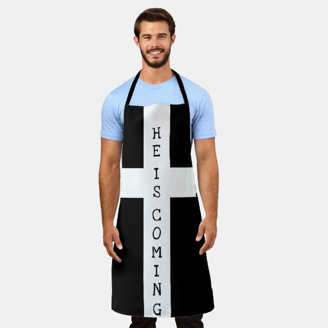 JESUS kommt bald Schürze (Getragen)