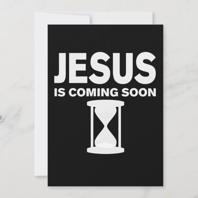 Jesus kommt bald Shirt Countdown bis Jesus Save The Date (Vorderseite)