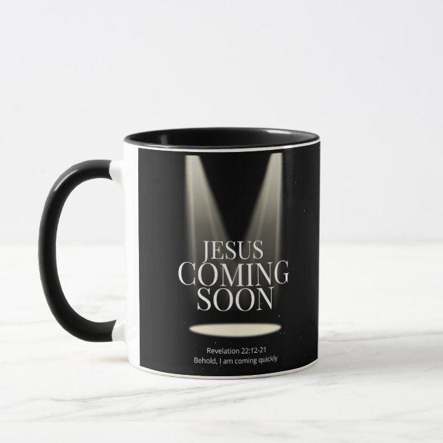 Jesus KOMMT BALD Tasse (Links)