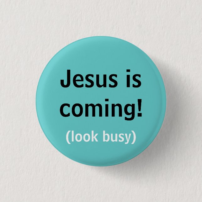 Jesus kommt! button (Vorderseite)
