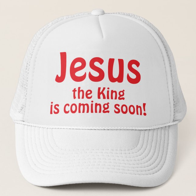 Jesus kommt truckerkappe (Vorderseite)