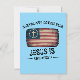 Jesus kommt zurück postkarte
