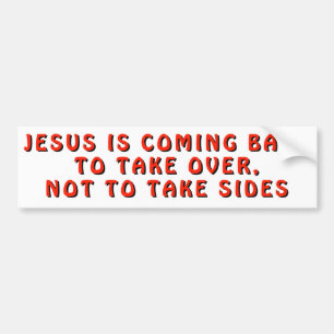 Jesus kommt zurück, Rot zu übernehmen Autoaufkleber