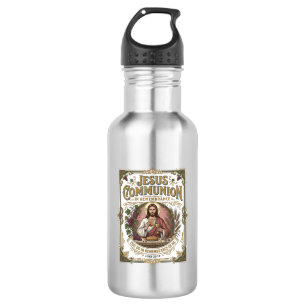 Jesus Kommunion Jesus Kommunion Christlicher Glaub Edelstahlflasche