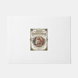 Jesus Kommunion Jesus Kommunion Christlicher Glaub Fußmatte