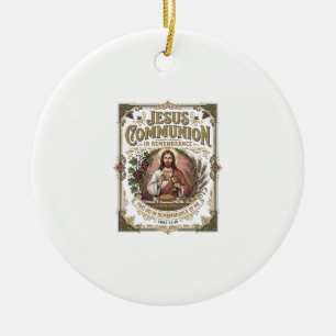Jesus Kommunion Jesus Kommunion Christlicher Glaub Keramik Ornament