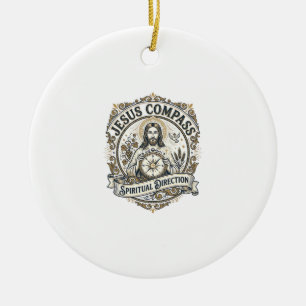 Jesus Kompass Spirituelle Richtung Jesus Kompass S Keramik Ornament