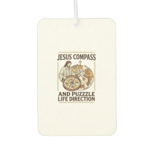 Jesus Kompass Und Puzzle Lebensrichtung Jesus Komp Autolufterfrischer