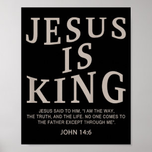 Jesus König Christliche Männer Jugend Gott Gut Soh Poster