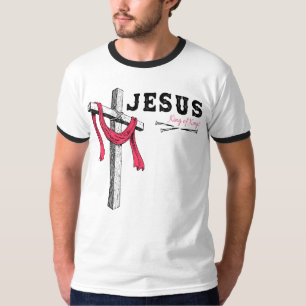 Jesus - König der Könige, 1 Kreuz 3 Nägel 4 gegebe T-Shirt
