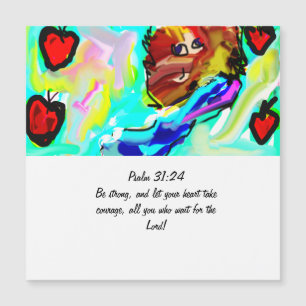 Jesus König des Herzmagneten Magnetkarte