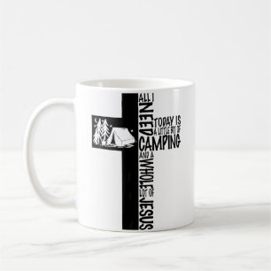 Jesus Kreuz Camping Christlich Gesegnet Kaffeetasse