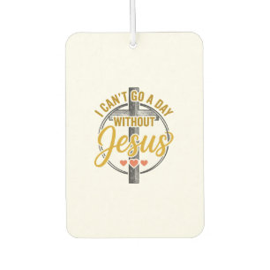 Jesus Kreuz Christliche Typografie-Shirt-Design_1 Autolufterfrischer