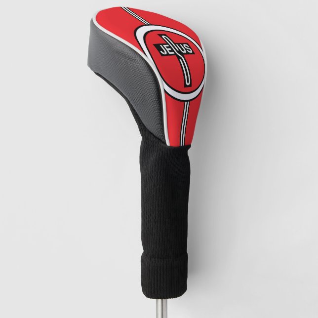 Jesus Kreuz Golf Headcover (angewinkelt)