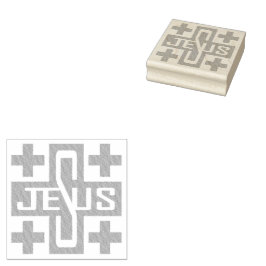 Jesus' Kreuz Gummistempel