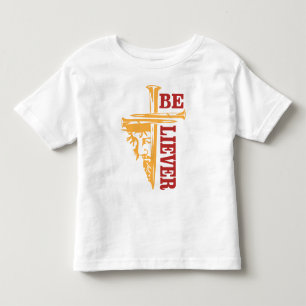 Jesus-Kreuz-Nagel-Design – Mächtiger Christlicher  Kleinkind T-shirt