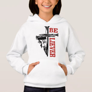 Jesus-Kreuz-Nagel-Design – Mächtiges Christentum Hoodie